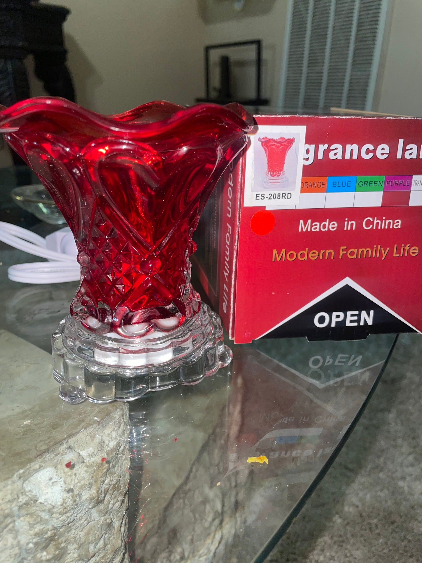 Red Burner Lamp