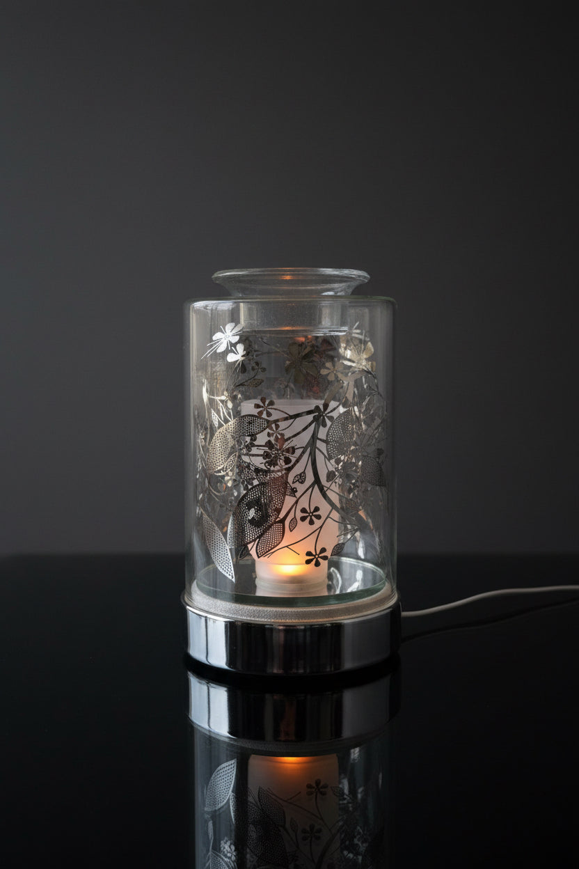 LEAF LAMP, OIL, BURNING LAMP