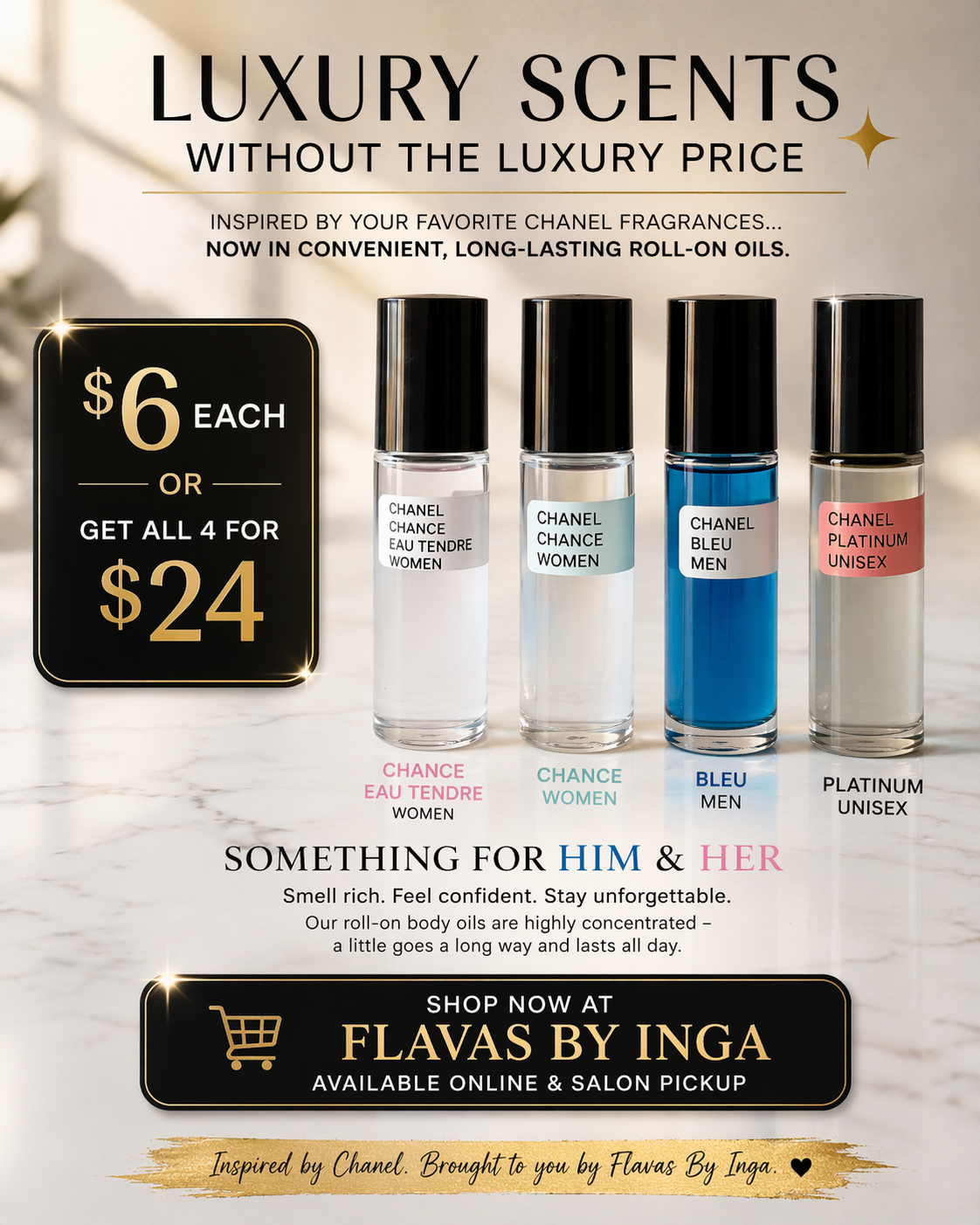 Roll On BODYOILS 🔥 & Atomizer Sprays