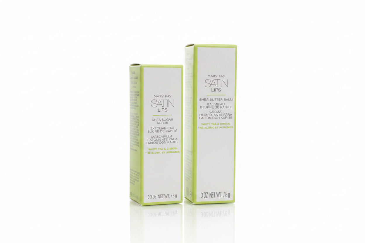 MARY KAY SATIN LIPS SET WHITE TEA & CITRUS