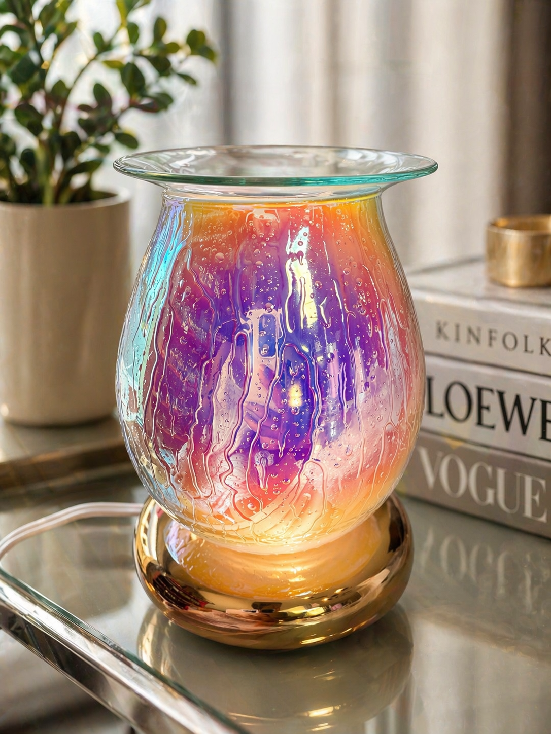 PURPLE DREAM WAX WARMER, BURNING LAMP